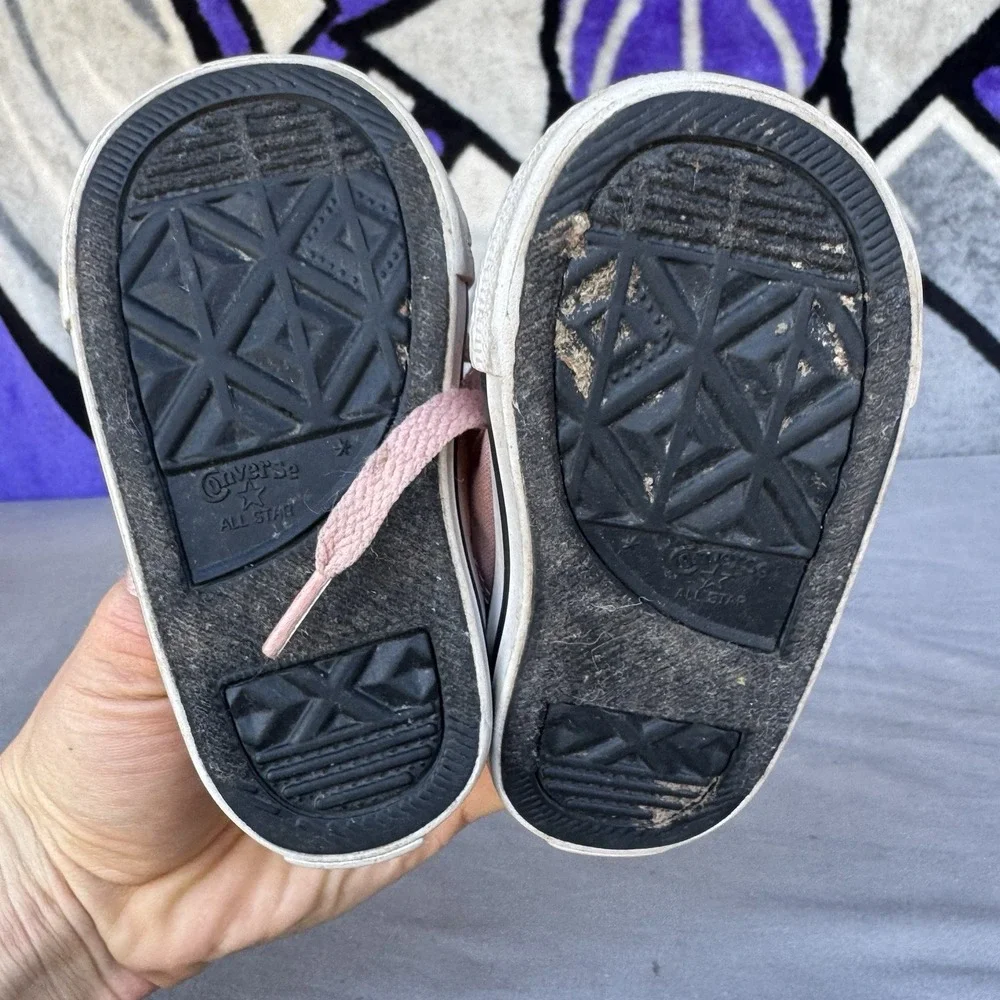 Size 4c - Converse Chuck Taylor All Star Low Top Infant Pink Toddler Baby Kids